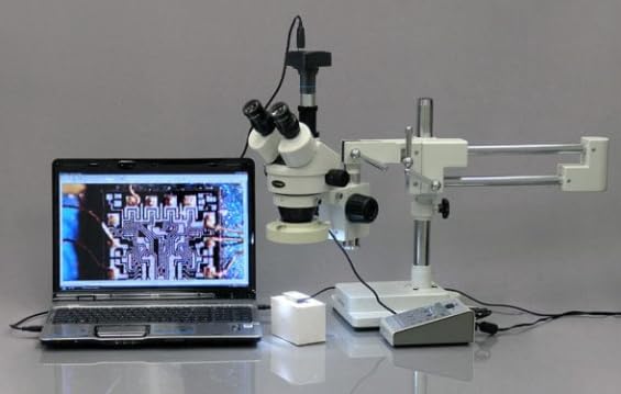 AmScope MU500-CCD 5.0MP USB 2.0 Color CCD C-Mount Microscope Camera with 0.5X Reduction Lens, Sony ICX282AQ Sensor for Fluorescence and Darkfield, Windows/Mac/Linux Compatible