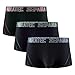 Produktbild Separatec Herren Boxer Slips Glattes Bambus Rayon mit getrennten Beuteln Unterwäsche 3er Pack Boxershorts Stilvolle mehrfarbige Trunks