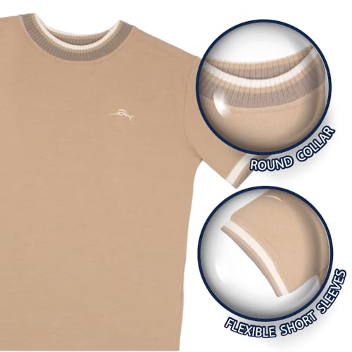 Image of Tommy Bahama Boys Casual Crewneck Short Sleeve T-Shirt & Elastic Waist Pants Set, 2-Piece Back to School Outfit for Kids
