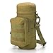 Kyrio Sac de bouteille d'eau extérieur, pochette de bouteille d'eau tactique Molle avec bandoulière réglable, Accessoire Parfait pour Voyage Randonnée Camping