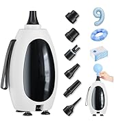 Froova Balloon Pump Electric, Portable Balloon Inflator Air Pump Balloons Blower Machine with 6 D...