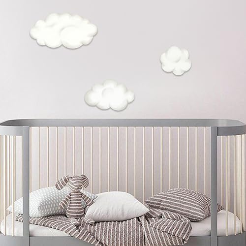 Set de vinilos decorativos nubes acuarela 3 piezas miniatura 1
