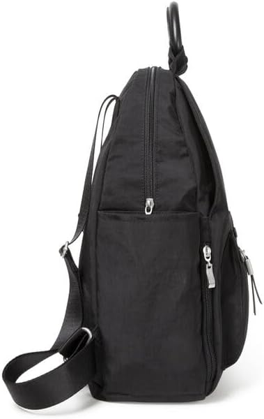 Baggallini womens New Classic Heritage With Rfid Phone Wristlet All Day Backpack, Black, One Size US - Image 11