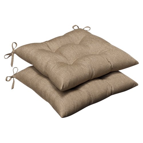 image for Pillow Perfect Indoor/Outdoor Wrought Iron Seat Cushion (Set of 2) wit