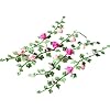 1Pc Mini Simulation Flower Strips and Vines Micro Landscape, 1:12 Miniature Model Mini Garden Scene Props Decoration (Random Color)