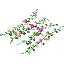 1Pc Mini Simulation Flower Strips and Vines Micro Landscape، 112 نموذج مصغر لمشهد حديقة صغير، زخرفة ألوان عشوائية