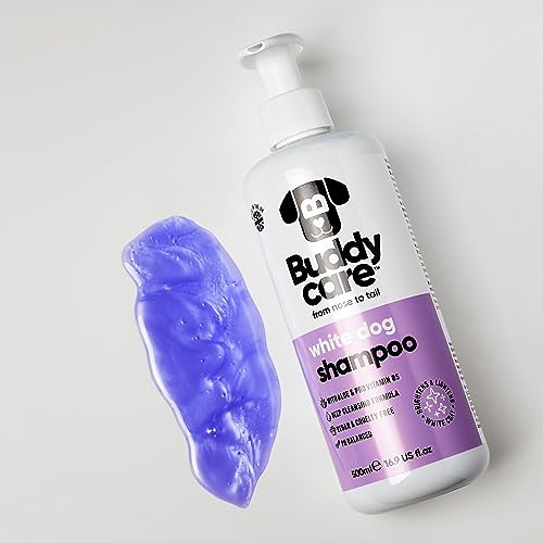 Buddycare Premium Whitening Dog Shampoo (500ml) Gentle Puppy Shampoo for Sensitive Skin & Itchy Skin, White Dog - Image 4