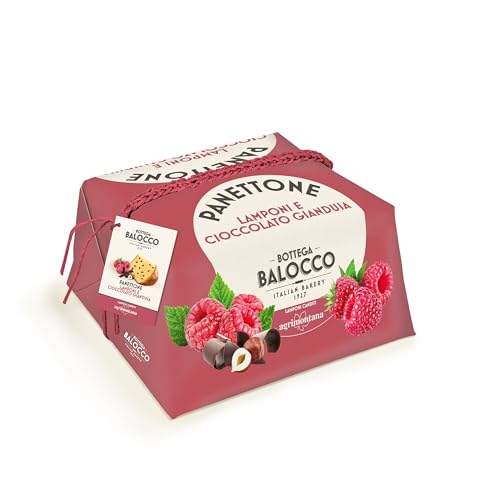 BOTTEGA BALOCCO - Panettone Lamponi e Cioccolato Gianduia 750gr -