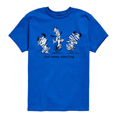 HYBRID APPAREL - Peanuts - Snoopy Just Keep Dancing - Youth Short Sleeve Tee