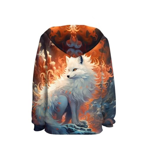 Image of GLUDEAR Teen Boys Girls Novelty Animal Galaxy Hoodies Sweatshirts Pullover