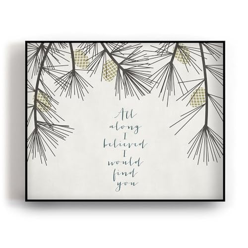 Product Image of the A Thousand Years - Music Lyric Art Print, Boho Farmhouse Wall Decor For Over Bed...