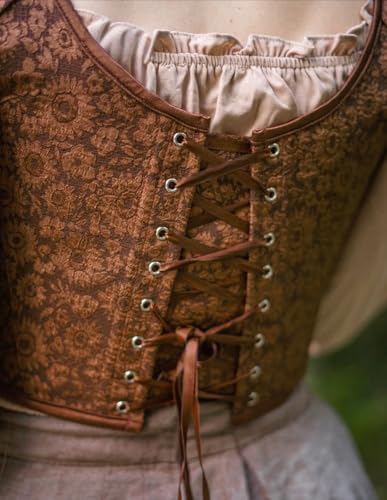 Image of Scarlet Darkness Corset Tops for Women Renaissance Floral Bustier Tops