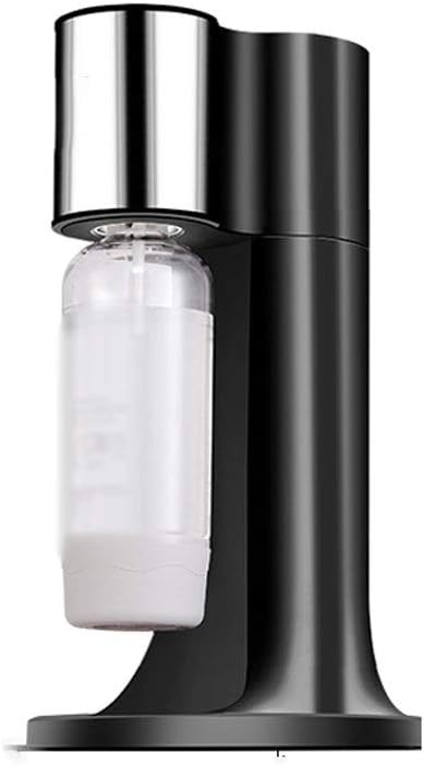 Sparkling Water Maker Bundle (Black) Commercial Bubble Water Machine 1L Capacity CO2 Cylinder for Beverage Shop Coffee Shop Kitchen