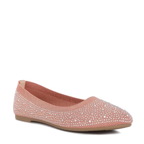 Splash Rhinestones Embellished Ballet Flats2
