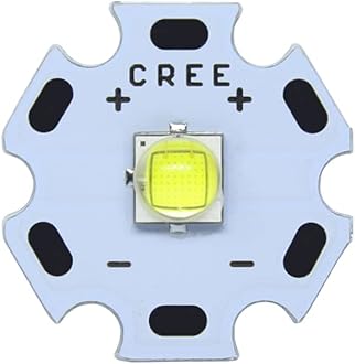 AETOOL - 10W Cold White Cree XML2 XM-L2 T6 LED Light Diode Lamp+20mm/22mm DC3.7V 12𝖵 Driver DIY Flashlight (LED20mm White PCB 22mm 3 Mode Driver)