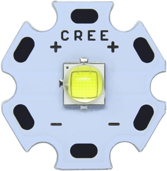 AETOOL - 10W Cold White Cree XML2 XM-L2 T6 LED Light Diode Lamp+20mm/22mm DC3.7V 12𝖵 Driver DIY Flashlight (LED20mm White PCB 22mm 3 Mode Driver)