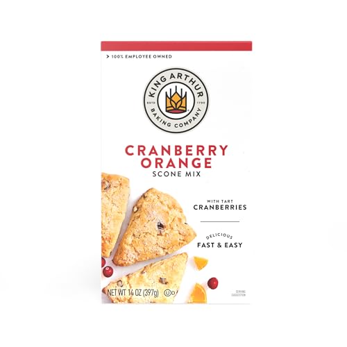 King Arthur, Cranberry Orange Scone Mix, Signature Recipes, Non-GMO Project Verified, Certified Kosher, 14 Ounces