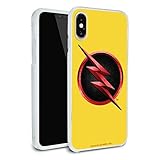 The Flash TV Series Reverse Flash Logo Protective Slim Fit Hybrid Rubber Bumper Case Fits Apple...