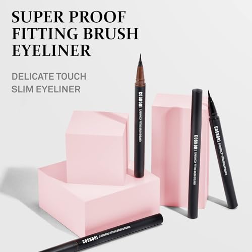 COSNORI Superproof Brush Eyeliner 01 Black - Delineador Líquido miniatura 2