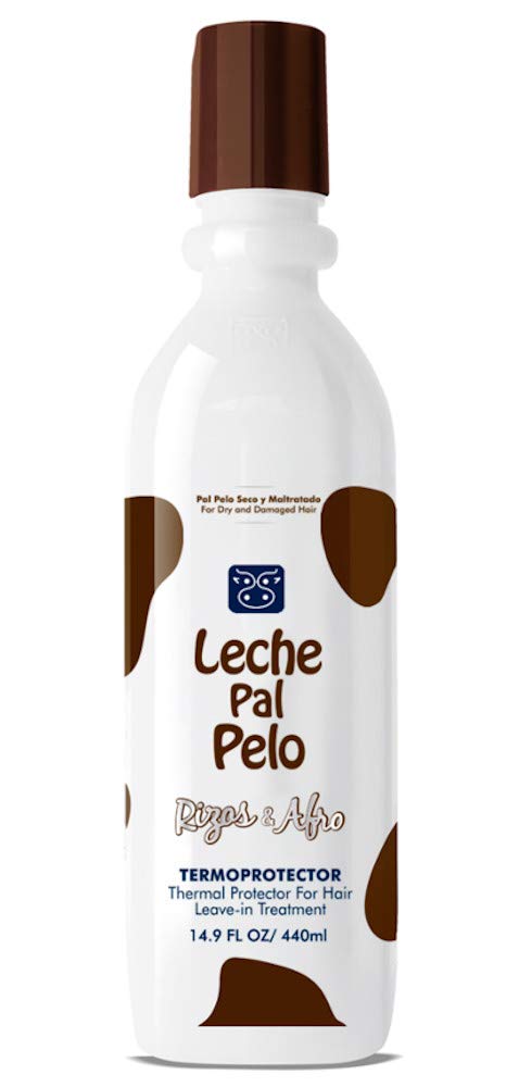Thermal Hair Protector for Curly & Wavy with Aloe Vera, Coconut Milk, Provitamin B – Leave-in Treatment - Hydration & Frizz Control - 14.9 Oz