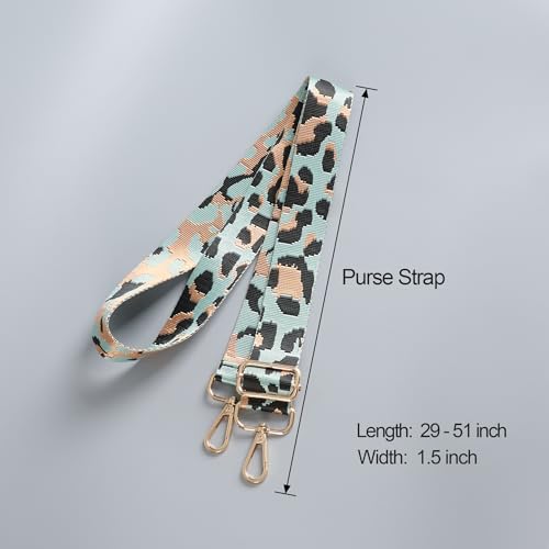 Image of chushui Leopard Print Purse Strap for Women,Adjustable Crossbody Bag Strap