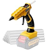 Cordless Hot Glue Gun for Dewalt 20V Battery Glue Gun 50W Fast Heating Hot Melt Glue Guns with 30 Pcs Glue Sticks（7 * 150mm） for DIY Craft Projects and Home Quick Repairs (Tools Only) - Image 1