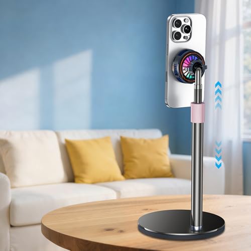 Support de téléphone en aluminium rotatif à 360° haut de gamme pour un streaming stable en direct - 7