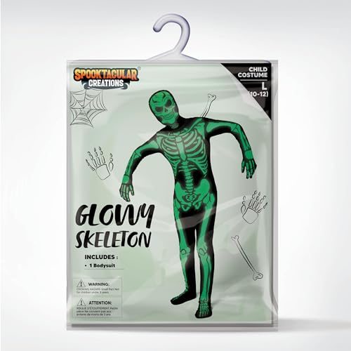 Disfraz esqueleto fluorescente para niños miniatura 6