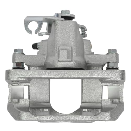 Image of Detroit Axle - Rear Right Brake Caliper for 08-16 Chrysler Town & Country | Dodge Grand Caravan 2009-2014 Volkswagen Routan 2012-2015 Ram C /V, Passenger Side Brake Caliper with Bracket