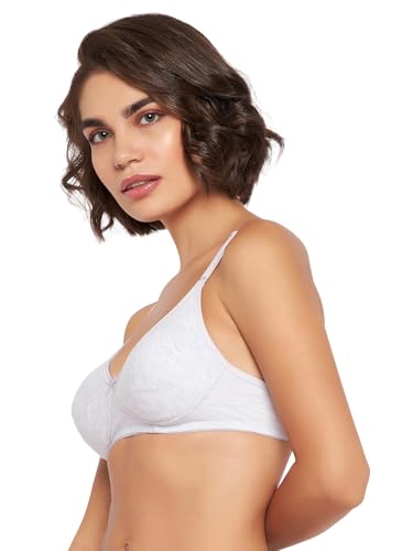 Image of Clovia Women's Cotton Lightly Padded Non-Wired Demi Cup Multiway T-Shirt Bra