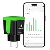 GreenSun WLAN Steckdose Outdoor - 2x Zeitschaltuhr Aussenbereich mit Strommessung Zeitplan Smart Life APP Fernbedienung Sprachsteuerung mit Alexa Google Home 16A 2,4GHz WIFI Steckdose IP44 Wasserdicht