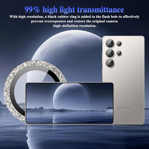 Protecteur d'objectif d'appareil photo pour Samsung Galaxy S25 Ultra 5G 9H