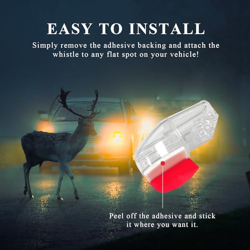 Yourkar YOURKAR-2791DW 8 Pcs Deer Whistles, Deer Warning Devices With Waterproof Adhesive Tapes, Car Save Deer Whistles Avoids Collisions Suitable thumb #3