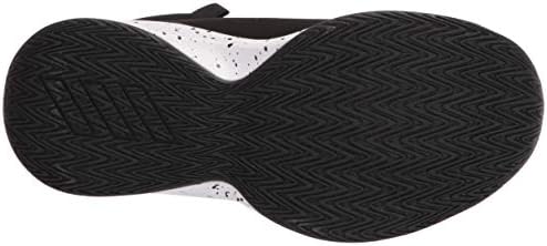 adidas unisex child Cross Em Up 5 Wide Basketball Shoe, Black/Silver Metallic/White, Wide Big Kid US | Image 3