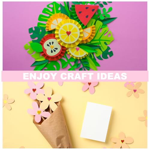 Mini clavos divididos PATIKIL de corazón rojo para manualidades de papel 8