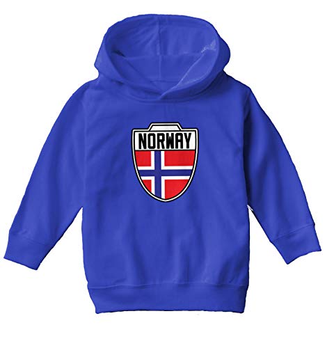 Norway - Country Soccer Crest Toddler/Youth Fleece Hoodie2