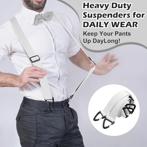 Image of Sintege X Back Hidden Suspender 1.5 Inches Under Clothing Heavy Duty Work Suspenders for Men Women