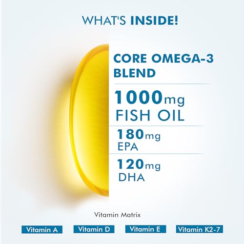 Image of Dr. Morepen Omega-3 Fish Oil 1000mg (60 Softgels) + 3X Complex Liposomal Magnesium 440mg with Vitamin D2, K2-7, B6 & B12 (60 Capsules) | Heart, Joint, Sleep & Muscle Support Bundle