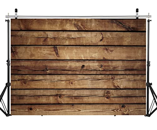Fondo fotográfico madera vintage 8x6 ft marrón miniatura 1