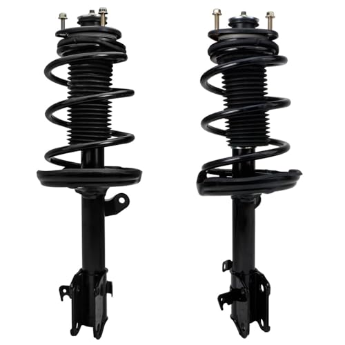 Image of Detroit Axle - 6pc Struts Control Arms Kit for 2006-2014 Honda Ridgeline, 4 Front Rear Struts with Coil Spring 2 Front Lower Control Arms with Ball Joint 2007 2008 2009 2010 2011 2012 2013 Replacement