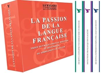 Paperback Coffret Guide 100: La Passion de la langue française: trois ouvrages pour se bonifier, se distinguer ou simplement se jauger [French] Book