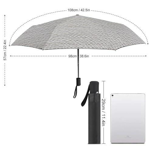 Parapluie pliant chic à boucles texturées ACEPrints haute qualité - 2
