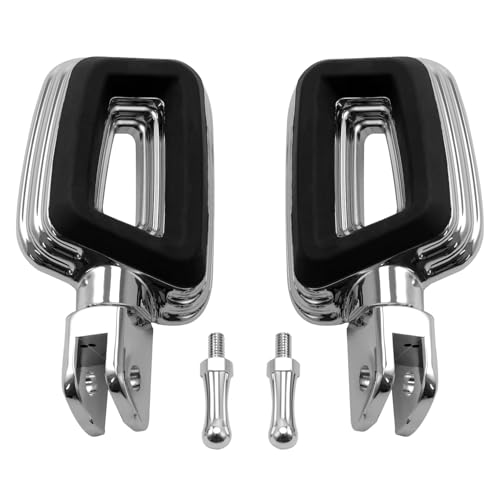 Repose pieds pliables haut de gamme chrome éclatant pour FXBRS