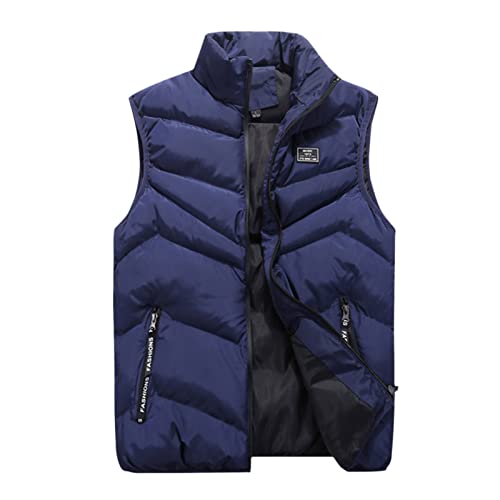 Gilet sans manches pour homme avec poches pratiques et col montant protecteur