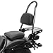 Respaldo + portaequipaje para Honda Rebel 500 17-20 Negro Casual L