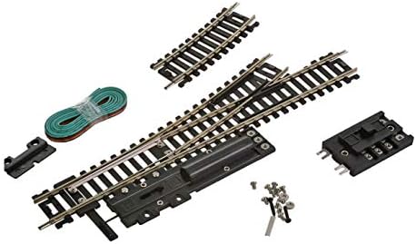 Life Like Code 100 Radius Remote-Control Left Hand Turnout Toy, Silver, 18"