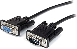 StarTech.com 2m Black Straight Through DB9 RS232 Serial Cable - DB9 RS232 Serial Extension Cable - Male to Female Cable (MXT1002MBK)