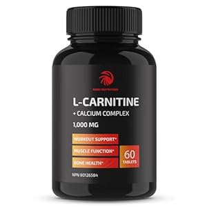 L Carnitine 1100mg | Performance, Fitness, Energy & Metabolism Support Supplement for Men & Women | L-Carnitine L Tartrate Complex to Support Thermogenesis & Weight Management | Vitamin D | 60 Tablets