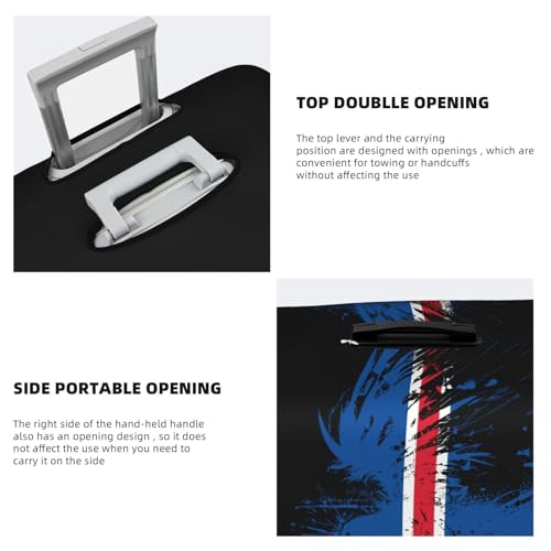 Travel Luggage Cover Iceland Icelander Flag Fashion Washable Baggage Suitcase Protector Fit For Luggage X-Large4