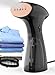 OLAYMEY Clothes Steamer Handheld 1600W, Steamer Clothing 25g Jet Steam Rate for Home Travel, Portable Garment Steamer Iron Removes Wrinkle and Odours with Detachable Water Tank, GY2000, Black